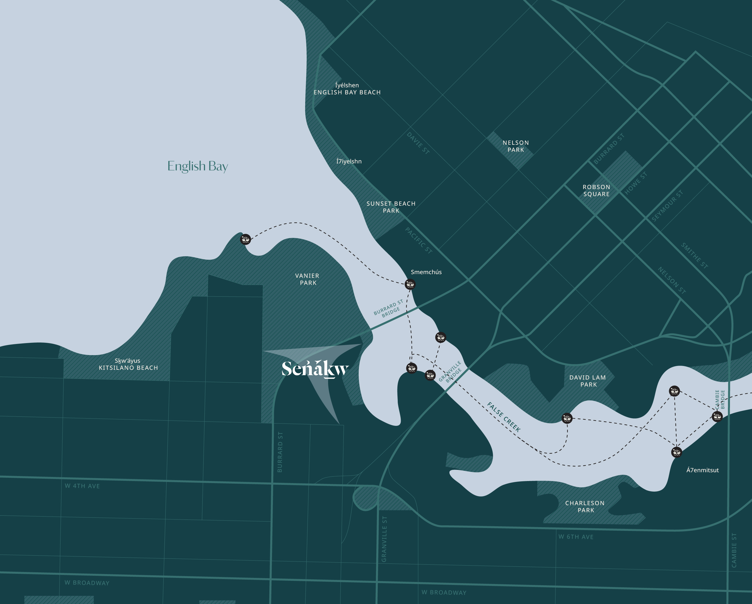 water taxi map